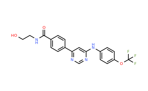 778274-97-8 | N-(2-Hydroxyethyl)-4-(6-((4-(trifluoromethoxy)phenyl)amino)pyrimidin-4-yl)benzamide