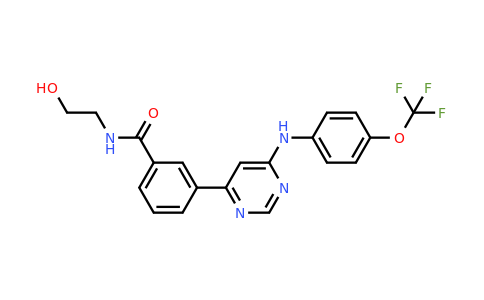 778277-15-9 | N-(2-Hydroxyethyl)-3-(6-((4-(trifluoromethoxy)phenyl)amino)pyrimidin-4-yl)benzamide