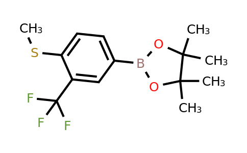 779331-59-8 | 4,4,5,5-tetramethyl-2-(4-(methylthio)-3-(trifluoromethyl)phenyl)-1,3,2-dioxaborolane
