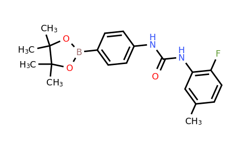 796967-18-5 | 1-(2-Fluoro-5-methylphenyl)-3-(4-(4,4,5,5-tetramethyl-1,3,2-dioxaborolan-2-yl)phenyl)urea
