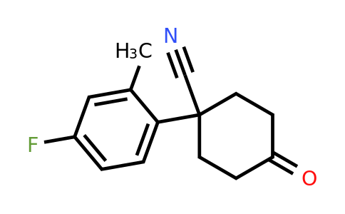 80139-23-7 | 1-(4-Fluoro-2-methylphenyl)-4-oxocyclohexanecarbonitrile