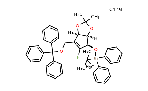 805245-41-4 | tert-Butyl(((3aR,4R,6aR)-5-fluoro-2,2-dimethyl-6-((trityloxy)methyl)-4,6a-dihydro-3aH-cyclopenta[d][1,3]dioxol-4-yl)oxy)diphenylsilane
