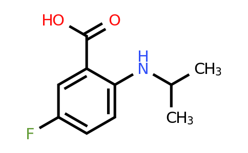 81822-46-0 | 5-Fluoro-2-(isopropylamino)benzoic acid