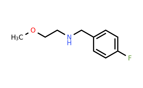 827328-38-1 | (4-Fluorobenzyl)(2-methoxyethyl)amine