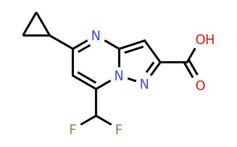 5-cyclopropyl-7-(difluoromethyl)pyrazolo[1,5-a]pyrimidine-2-carboxylic acid