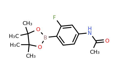 844501-35-5 | N-(3-Fluoro-4-(4,4,5,5-tetramethyl-1,3,2-dioxaborolan-2-yl)phenyl)acetamide