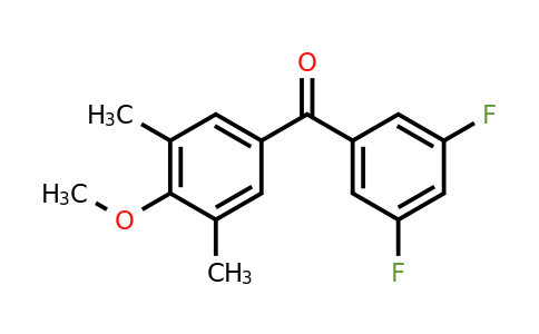844885-20-7 | 3,5-Difluoro-3',5'-dimethyl-4'-methoxybenzophenone