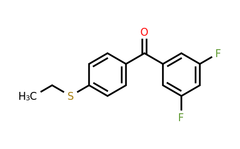 844885-23-0 | 3,5-Difluoro-4'-(ethylthio)benzophenone