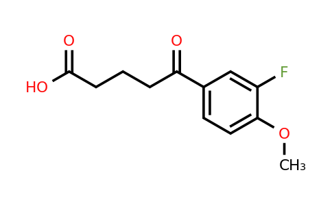 845781-33-1 | 5-(3-Fluoro-4-methoxyphenyl)-5-oxovaleric acid