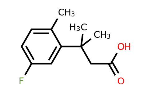 849353-56-6 | 3-(5-Fluoro-2-methylphenyl)-3-methylbutanoic acid