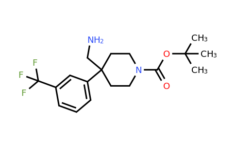 852937-43-0 | tert-Butyl 4-(aminomethyl)-4-(3-(trifluoromethyl)phenyl)piperidine-1-carboxylate