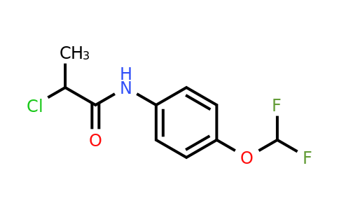 852940-46-6 | 2-Chloro-N-(4-(difluoromethoxy)phenyl)propanamide
