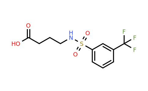 85844-93-5 | 4-(3-(Trifluoromethyl)phenylsulfonamido)butanoic acid