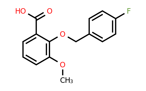 861433-52-5 | 2-((4-Fluorobenzyl)oxy)-3-methoxybenzoic acid