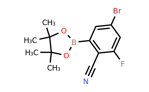 863868-38-6 | 4-Bromo-2-fluoro-6-(4,4,5,5-tetramethyl-1,3,2-dioxaborolan-2-yl)benzonitrile