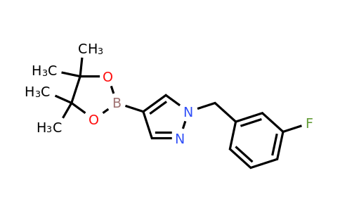 864771-96-0 | 1-(3-Fluorobenzyl)-4-(4,4,5,5-tetramethyl-1,3,2-dioxaborolan-2-yl)-1h-pyrazole
