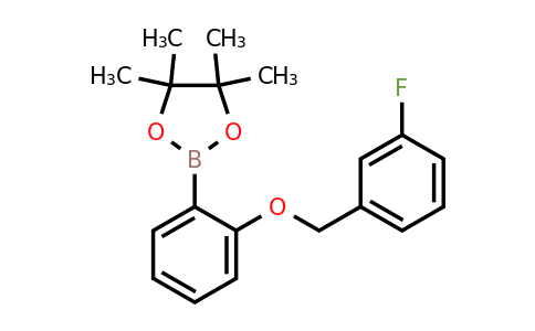 864772-77-0 | 2-(2-((3-Fluorobenzyl)oxy)phenyl)-4,4,5,5-tetramethyl-1,3,2-dioxaborolane
