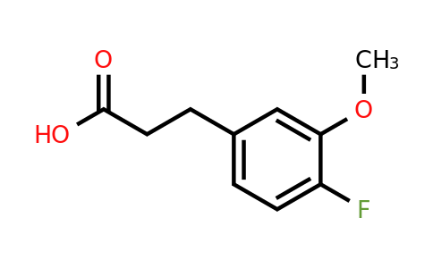 864960-96-3 | 3-(4-Fluoro-3-methoxyphenyl)propanoic acid