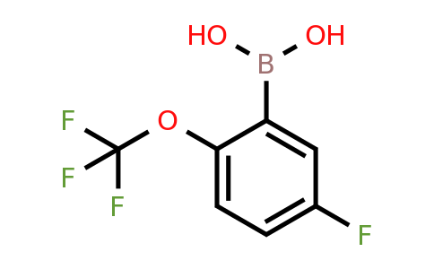 866633-26-3 | (5-Fluoro-2-(trifluoromethoxy)phenyl)boronic acid