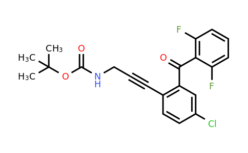 869366-03-0 | tert-Butyl (3-(4-chloro-2-(2,6-difluorobenzoyl)phenyl)prop-2-yn-1-yl)carbamate