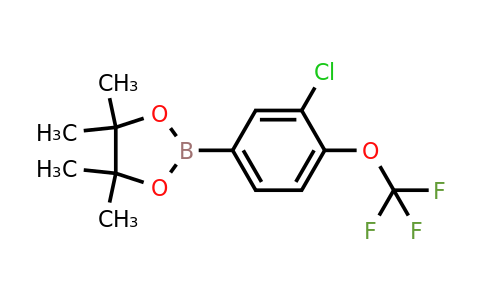 870822-81-4 | 2-(3-Chloro-4-(trifluoromethoxy)phenyl)-4,4,5,5-tetramethyl-1,3,2-dioxaborolane