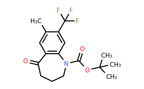 872624-59-4 | tert-Butyl 7-methyl-5-oxo-8-(trifluoromethyl)-2,3,4,5-tetrahydro-1H-benzo[b]azepine-1-carboxylate