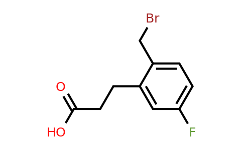 873373-59-2 | 2-(Bromomethyl)-5-fluorophenylpropanoic acid