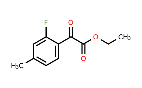 873547-99-0 | Ethyl 2-fluoro-4-methylbenzoylformate