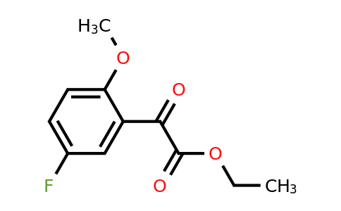 873548-10-8 | Ethyl 5-fluoro-2-methoxybenzoylformate