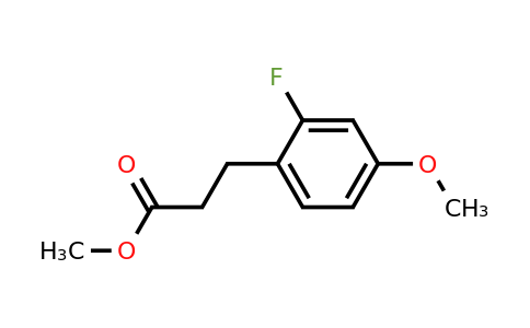 874187-38-9 | Methyl 3-(2-fluoro-4-methoxyphenyl)propanoate