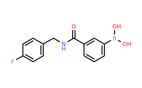 874288-19-4 | Boronic acid, b-[3-[[[(4-fluorophenyl)methyl]amino]carbonyl]phenyl]-