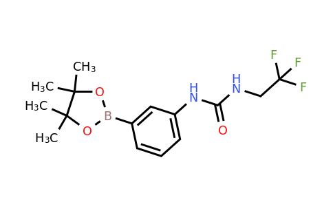 874299-21-5 | 1-(3-(4,4,5,5-tetramethyl-1,3,2-dioxaborolan-2-yl)phenyl)-3-(2,2,2-trifluoroethyl)urea