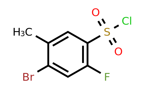 4-Bromo-2-fluoro-5-methylbenzenesulfonyl chloride