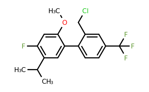 875551-28-3 | 2'-(Chloromethyl)-4-fluoro-5-isopropyl-2-methoxy-4'-(trifluoromethyl)-1,1'-biphenyl