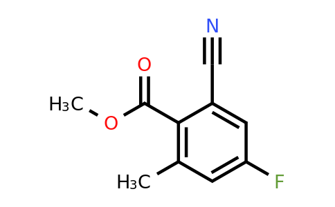 877151-43-4 | Methyl 2-cyano-4-fluoro-6-methylbenzoate