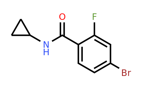 877383-84-1 | 4-Bromo-N-cyclopropyl-2-fluorobenzamide