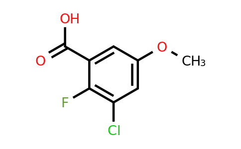 879541-47-6 | 3-Chloro-2-fluoro-5-methoxybenzoic acid