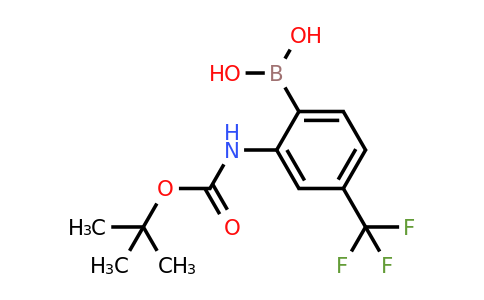 879609-79-7 | (2-((tert-Butoxycarbonyl)amino)-4-(trifluoromethyl)phenyl)boronic acid