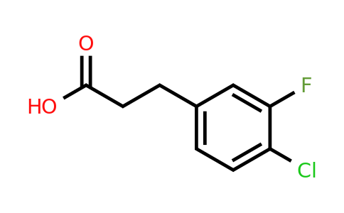 881189-65-7 | 3-(4-Chloro-3-fluorophenyl)propionic acid