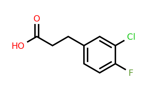 881190-93-8 | 3-(3-Chloro-4-fluorophenyl)propanoic acid