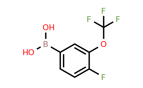 881402-21-7 | (4-Fluoro-3-(trifluoromethoxy)phenyl)boronic acid
