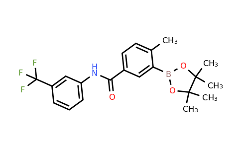 882678-81-1 | 4-Methyl-3-(4,4,5,5-tetramethyl-1,3,2-dioxaborolan-2-yl)-N-(3-(trifluoromethyl)phenyl)benzamide