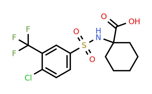 885269-03-4 | 1-(4-Chloro-3-(trifluoromethyl)phenylsulfonamido)cyclohexanecarboxylic acid