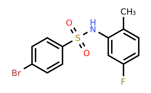 885396-64-5 | 4-Bromo-n-(5-fluoro-2-methylphenyl)benzenesulfonamide