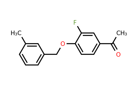 885949-77-9 | 1-(3-Fluoro-4-((3-methylbenzyl)oxy)phenyl)ethanone