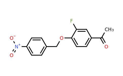 885949-79-1 | 1-(3-Fluoro-4-((4-nitrobenzyl)oxy)phenyl)ethanone