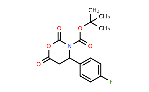 886362-60-3 | tert-Butyl 4-(4-fluorophenyl)-2,6-dioxo-1,3-oxazinane-3-carboxylate