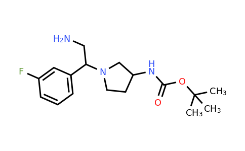 886365-09-9 | tert-Butyl (1-(2-amino-1-(3-fluorophenyl)ethyl)pyrrolidin-3-yl)carbamate