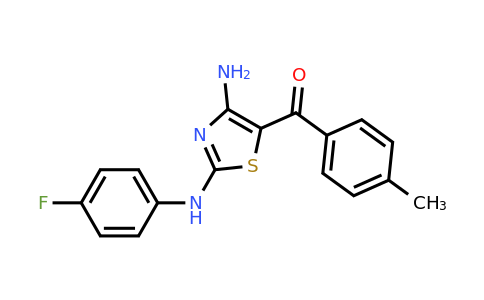 886498-48-2 | (4-Amino-2-((4-fluorophenyl)amino)thiazol-5-yl)(p-tolyl)methanone