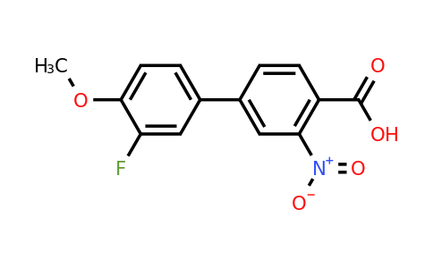 887244-25-9 | 4-(3-Fluoro-4-methoxyphenyl)-2-nitrobenzoic acid